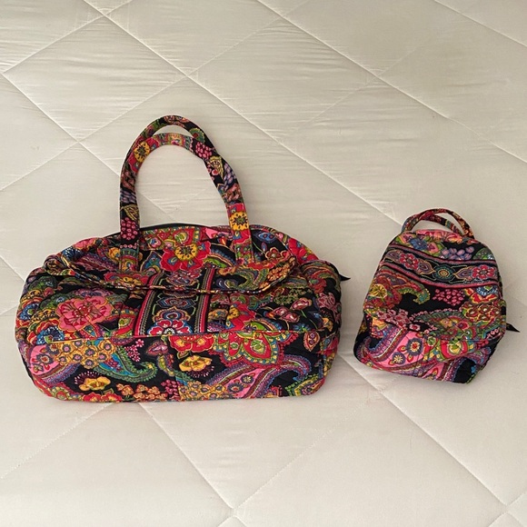 Vera Bradley Multicolor Paisley Tote Set - Picture 1 of 16